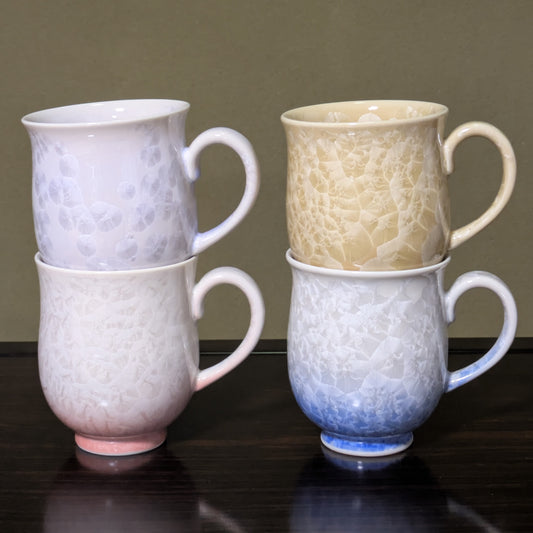 Kyoto, Kiyomizu ware, Flower Crystal mug 280ml - Gold