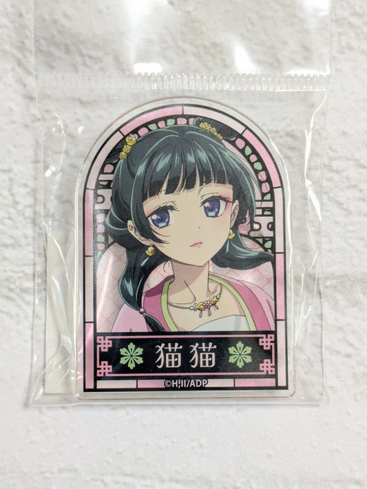 ベルハウス スタンディアクリルバッジ 薬屋のひとりごと/猫猫(ピンク)